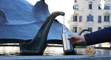  Fontana nel centro storico di Bressanone