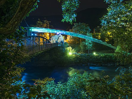 Widmannbrücke beim Wasserfestival Brixen