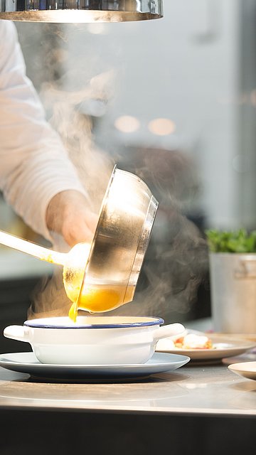 In den Restaurants in Brixen in Südtirol trifft Alpines auf Mediterranes