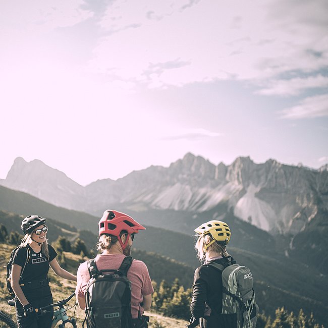 Radfahren rund um Brixen: von der Stadt bis auf den Berg